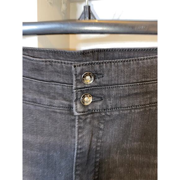 NWT $79.50 Anne Klein Jeans Slim Boot Cut size 8 Black Wash Jeans w/Stretch - Picture 9 of 12